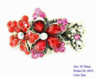   Crystal Flower Hair pin Barrette Clip Pin Fashion new Jewelry  