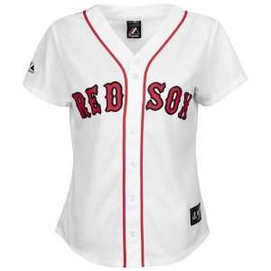  Boston Red Sox Womens Replica Home Personalized Jersey 