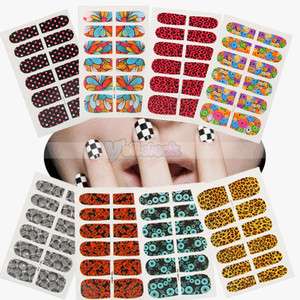 12Pieces Professional Nail Art Half Tip Tips Stickers Sticker  