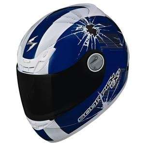  Scorpion EXO 400 Impact Helmet   X Large/Blue Automotive