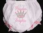 Personalized Monogrammed Girl Diaper Covers Princess
