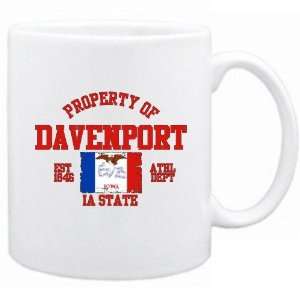   Property Of Davenport / Athl Dept  Iowa Mug Usa City