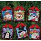 Dimensions Christmas Pals Ornaments Counted Cross Stitch Kit 4 1/2 