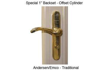 Andersen / Emco Storm door Mortise lock 3000 Series Brass  