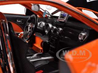   scale diecast car model of 2006 ford mustang gt harley davidson orange