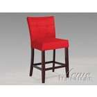 Acme Furniture Baldwin Red Counter Height Chair by Acme Furniture