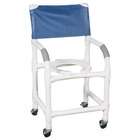   Standard Deluxe Shower Chair   Color Royal Blue, Feet Casters
