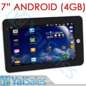   70009 7 4GB Google Android 2.2 OS Tablet PC Touchscreen WiFi WM8650