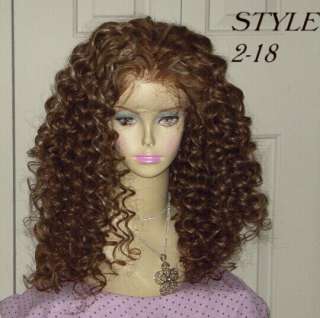 20 Inch Custom Made 100% Human Hair Full Lace Wig/Wigs  