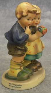 Vintage Goebel Hummel #220 WE CONGRATULATE Figurine TMK 6  