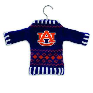   NCAA Auburn Tigers Sweater Christmas Ornaments on Hangers 