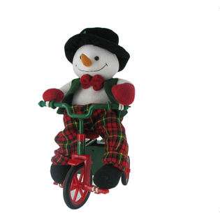 Etna Holiday 3 Wheeling Musical Snomwan Yard Decoration 