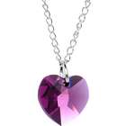 Body Candy Austrian Crystal Heart February Birthstone Necklace MADE 