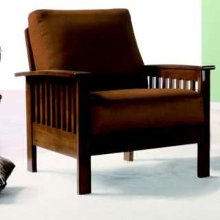 Mission style Oak/ Rust Chair and Ottoman  Oxford Creek For the Home 