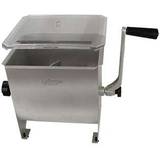  Weston 20 pound Stainless Steel Manual Meat Mixer at 