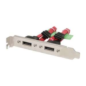   Internal to External eSATA Port w/ PCI Slot Plate Cover Electronics