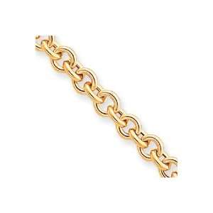   Polished Fancy Rolo Link Necklace   Lobster Claw   JewelryWeb Jewelry