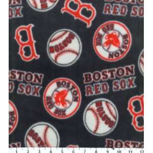MLB Fleece Fabric Boston Red Sox Tossed 