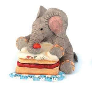 Love is a Birthday Surprise Elephant Figurine by Country Artists 