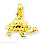 FindingKing 14K Gold Turtle Charm