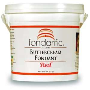 Fondarific Buttercream Red Fondant Grocery & Gourmet Food