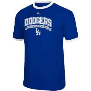   Dodgers Royal Blue Classic Club Ringer T shirt