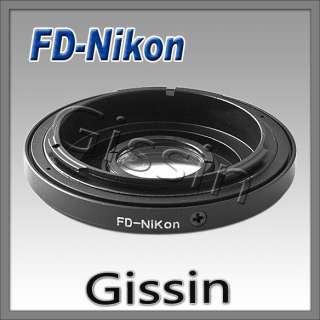 Lens Adapter Mount for AF Canon FD Lens to Nikon SLR DSLR