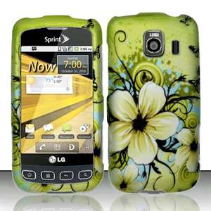 SnapOn Cover Case FOR LG OPTIMUS S LS670 Hawaii Flower  
