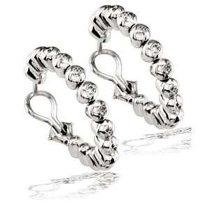  Diamond bead hoop earrings in 18K Sziro Jewelry Designs Jewelry