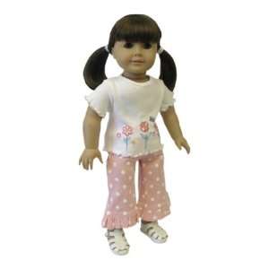   American Girl Doll Clothes Pink Polka Dots Pants Outfit Toys & Games