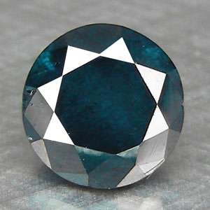 45cts,4.6mm Round Fancy Blue Natural Loose Diamond  