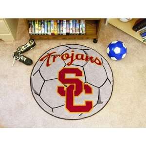 USC Trojans NCAA Soccer Ball Round Floor Mat (29)  