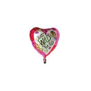   Wild For You Heart Shaped Metallic Balloons