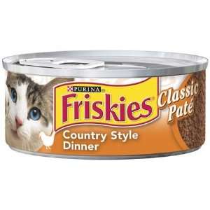   Country Style Dinner Classic Pate Wet Cat Food 5.5 oz (Pack of 24
