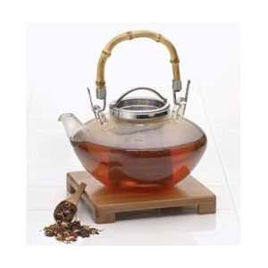  Zen 42 Ounce Glass Teapot with Infuser, Trivet & Scoop 