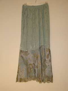   Kay Skirt in Aqua green with flirty Victorian ruffle Size Small  