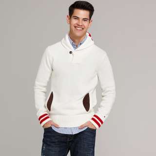 Tommy Hilfiger TIPPED SHAWLNECK SWEATER  
