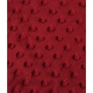  Red Minky Dot Fabric Arts, Crafts & Sewing