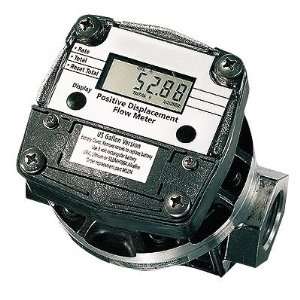 Gear flowmeter, Aluminum, 1/2 NPT(F), 0.26 to 6.6 gpm, battery 