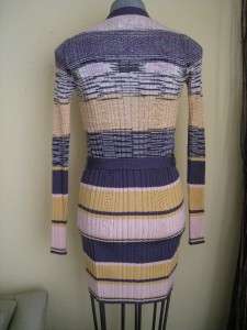 Missoni Long Belted Multi Colored Cardigan Sweater 38 / 2  