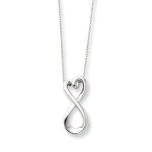 Infinite Love Sterling Silver Necklace in Sterling Silver