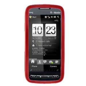   Snap On Cover   HTC Touch Pro 2 GSM   Red Cell Phones & Accessories