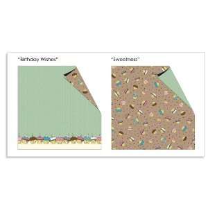   Double Sided Paper 12X12 Birthday Wishes/Sweetness   25 Pack