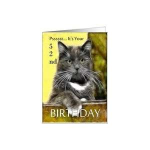    Birthday ~ Age Specific 52nd ~ Cat in a box Card Toys & Games