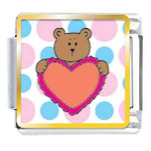  Valentine Teddy Bear Italian Charms Pugster Jewelry