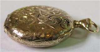 Antique 14k Gold Hunter Case Pocket Watch Waltham  