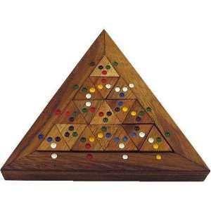  Color Match Triangle Wooden Puzzle Brain Teaser Toys 