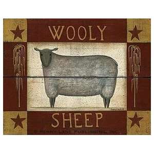 Wooly Sheep Poster Print 