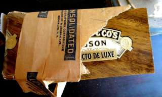 LOT vintage BROOKS TEBSON CIGAR BOX LABELS unused~475pc  