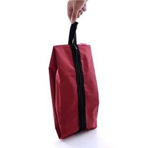   Red Color Nylon Waterproof Sport Shoe Bag/Sac + Bluecell Cable Tie